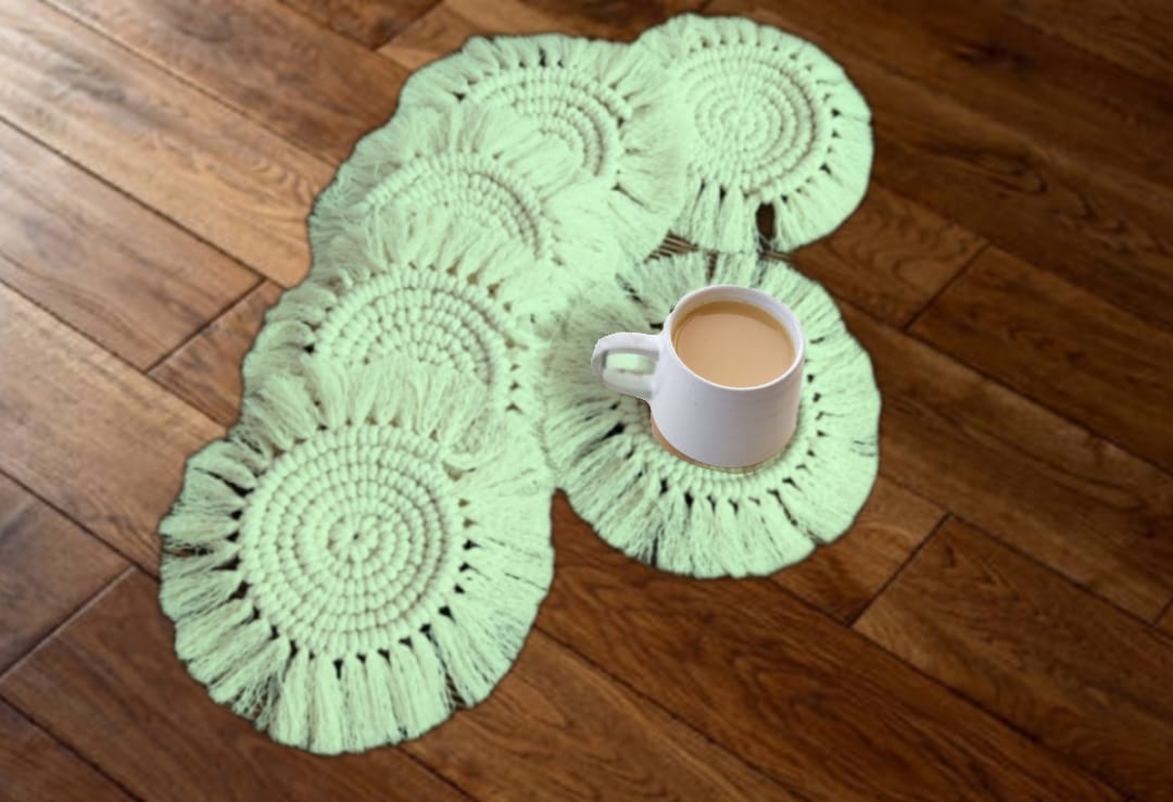 Coaster set -Macrame (Set of 6 pcs)