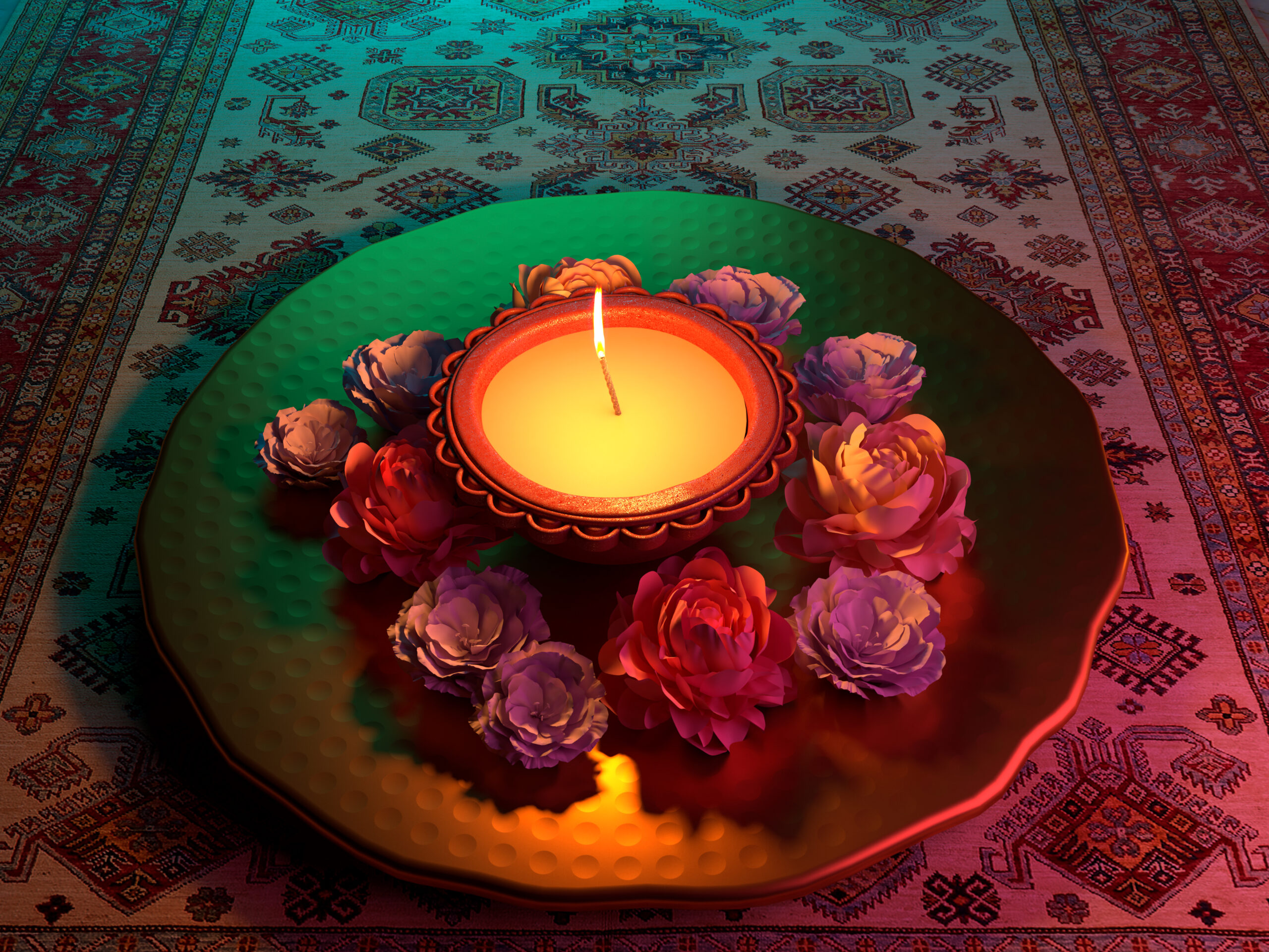 Radiant Glow Candle Diya